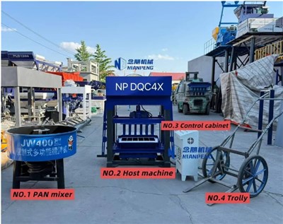 Semi - mesin blok otomatis di Inggris